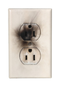 Why Isn't My Electrical Outlet Working? 2 scorched electrical outlet