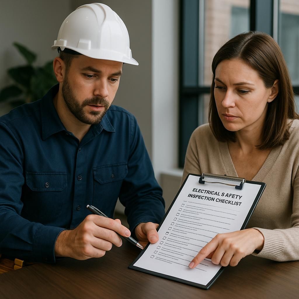 How to Use Electrical Safety Inspection Checklist Home 2 Step-by-Step Home Electrical Safety Inspection Checklist illustrating electrical safety inspection checklist home