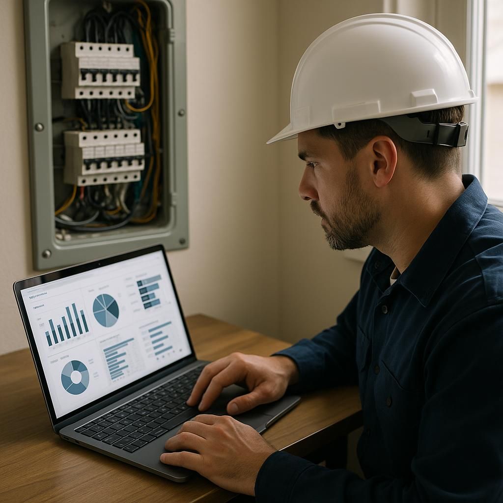 Step-by-Step Inspection Steps illustrating electrical home safety inspection checklist