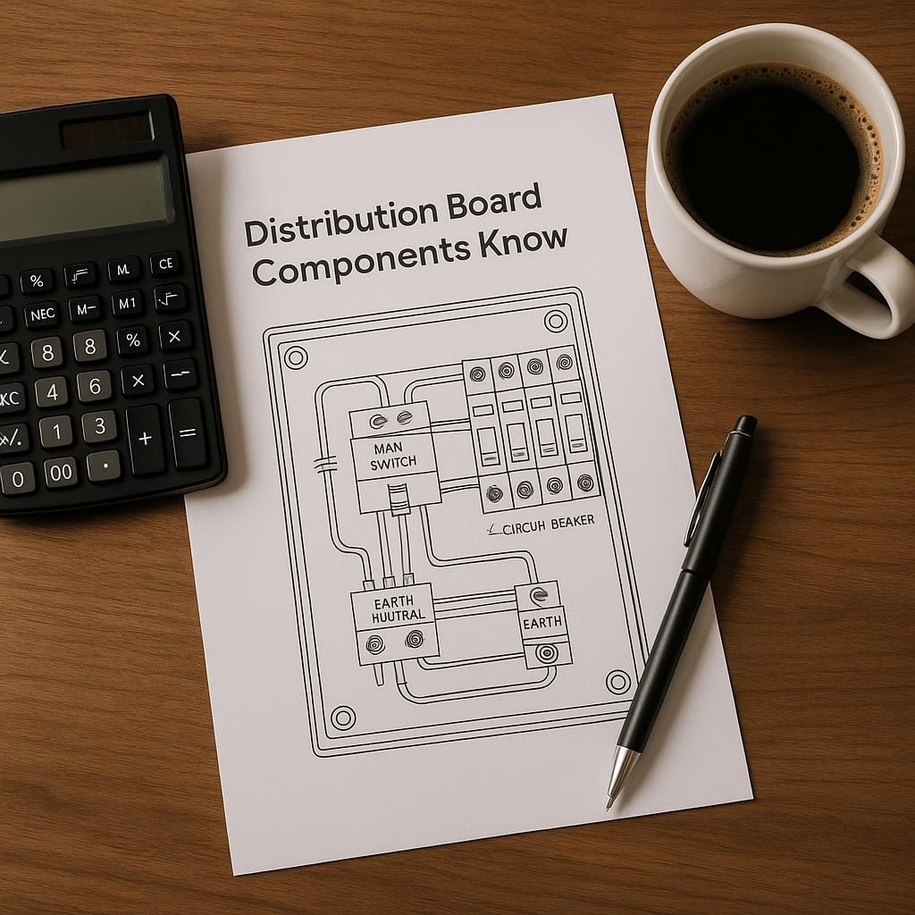 Key Distribution Board Components You Should Know illustrating electrical distribution board safety checklist