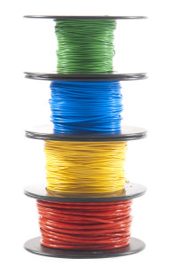 Multicolored wire